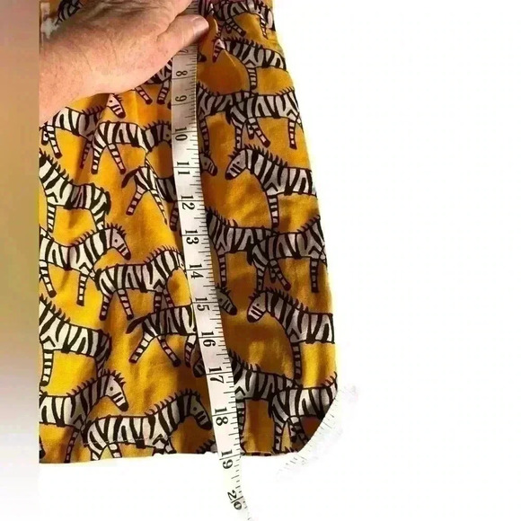 Compania Fantastica XL yellow ZEBRA high waist trouser shorts NWT - Picture 16 of 16